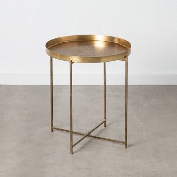 TABLE D'APPOINT FER OR SALON ST604009 1