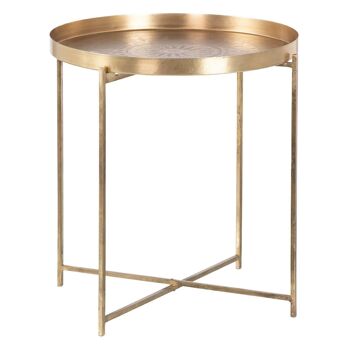 TABLE D'APPOINT FER OR SALON ST604009 3