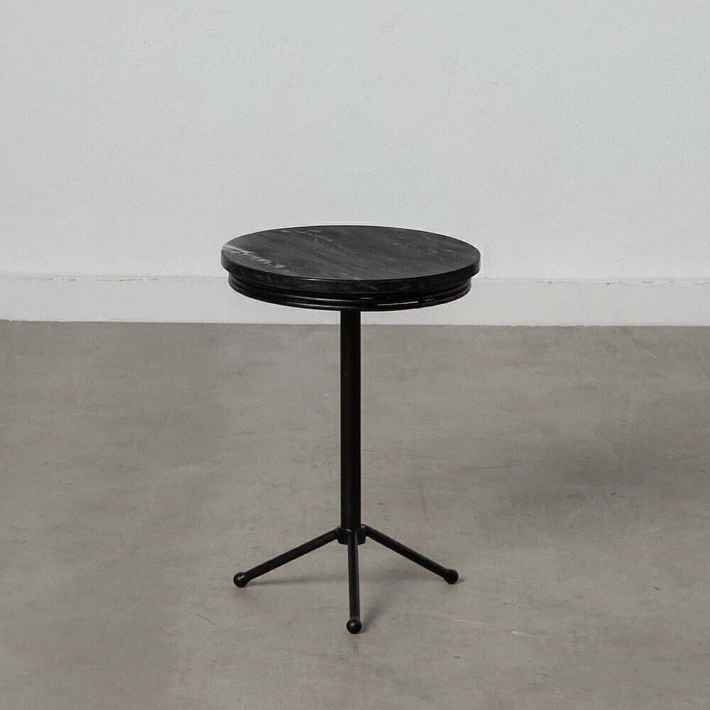 MESA AUXILIAR NEGRO HIERRO / MÁRMOL ST606010