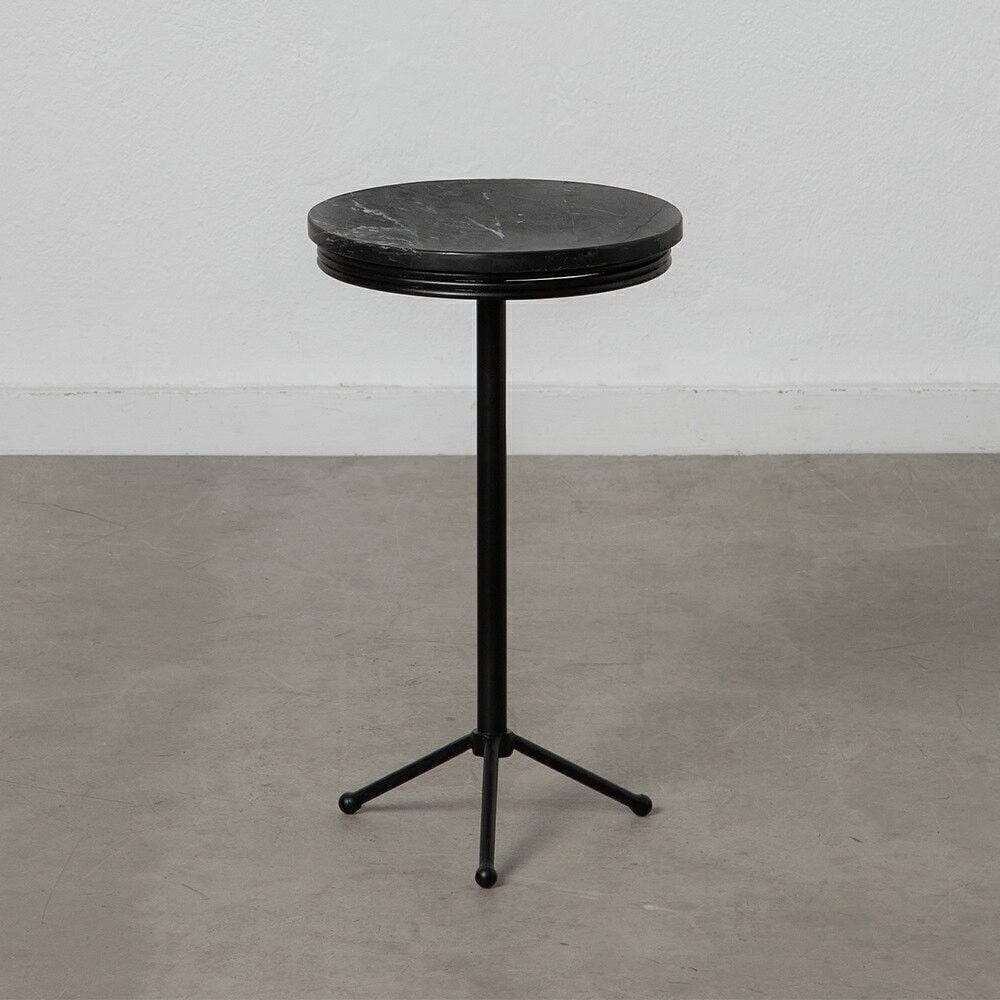 MESA AUXILIAR NEGRO HIERRO / MÁRMOL ST606011