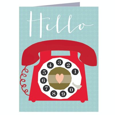 TW425 Mini Hello Greetings Card