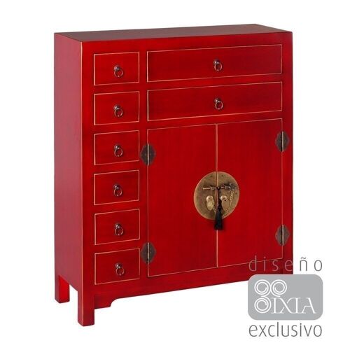 MUEBLE AUXILIAR ROJO ST51154