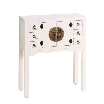 CONSOLE 2 DOORS AND 6 DRAWERS WHITE ST64531
