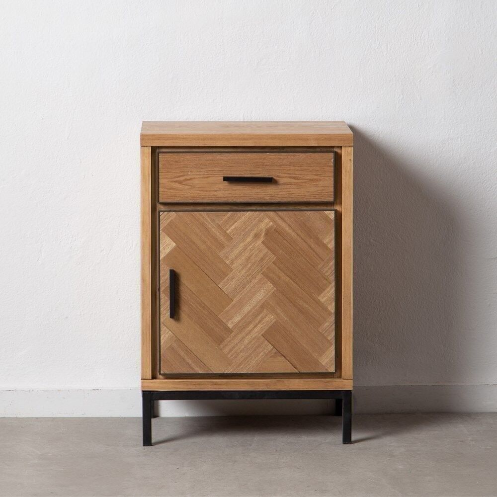 MESITA ESPIGA NATURAL MADERA / METAL ST601579