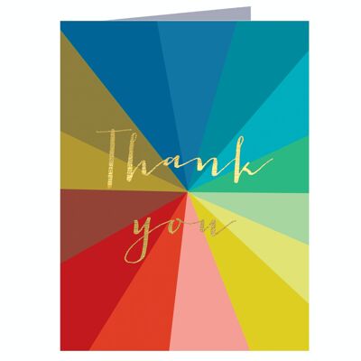 TW428 Mini Gold Foiled Thank You Card