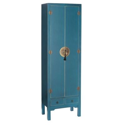 WARDROBE 2 DOORS AND 2 DRAWERS BLUE MDF ST90959