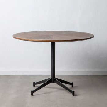 TABLE DE REPAS NATUREL-NOIR ST601593 1