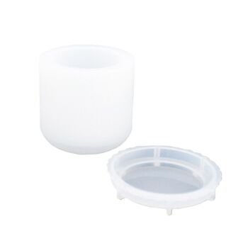 MOULE EN SILICONE - POT LISSE ROND 2