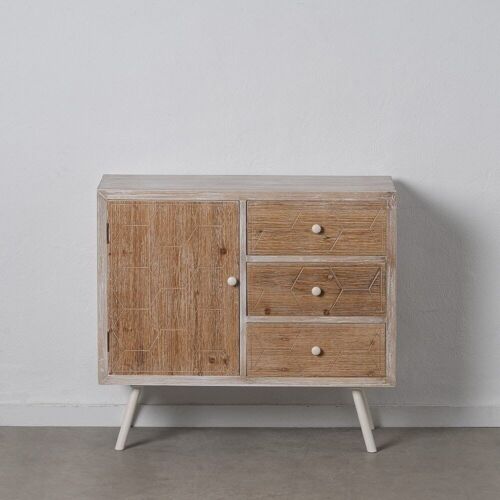 MUEBLE RECIBIDOR BLANCO-NATURAL ST604411