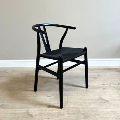 Masterplank - Wishbone Hans wegner style Dining chair - Wooden frame