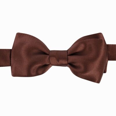 Chocolate Silk Bow Tie