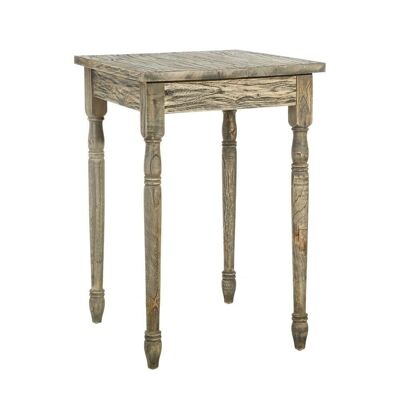 TABLE D'APPOINT GRIS VIEILLI-NATUREL ST101439