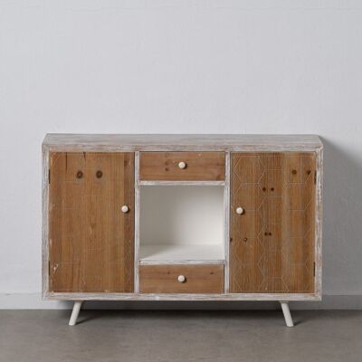 CREDENZA BIANCO-NATURALE ST604414