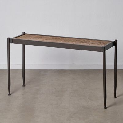 NATURAL-BLACK METAL CONSOLE ST604527