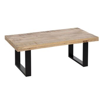 TABLE BASSE NATUREL-NOIR BOIS / METAL ST608725 3