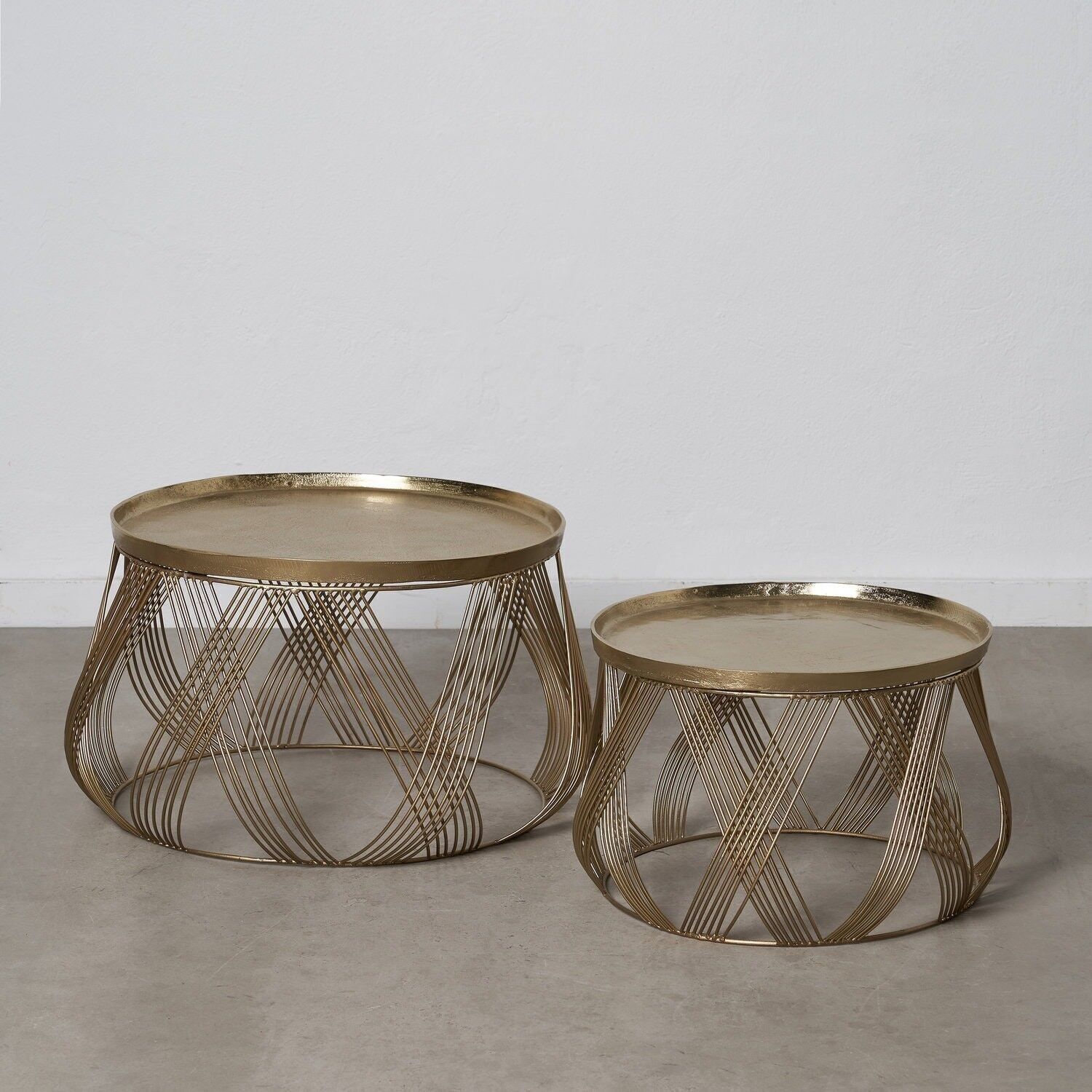 S/2 MESA CENTRO ORO HIERRO SALÓN ST604646