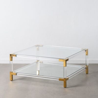 TABLE BASSE TRANSPARENTE OR ST606295