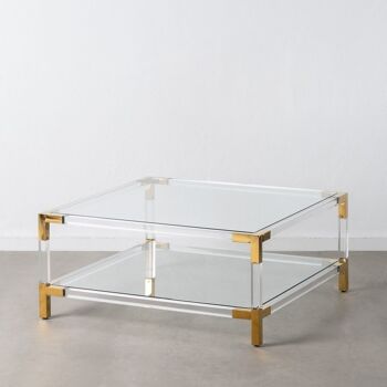 TABLE BASSE TRANSPARENTE OR ST606295 1