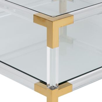 TABLE BASSE TRANSPARENTE OR ST606295 5