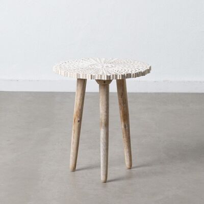 NATURAL SIDE TABLE MANGO WOOD ST606304
