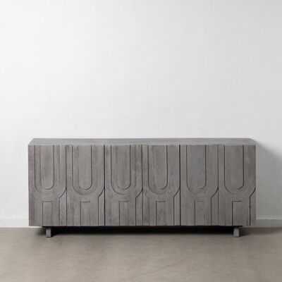 CREDENZA DA SOGGIORNO IN LEGNO DI MANGO GRIGIO ST608769