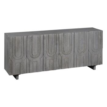 BUFFET EN BOIS DE MANGUIER GRIS SALON ST608769 3