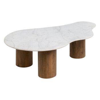 TABLE BASSE BLANC-MARBRE NATUREL/BOIS ST608770 3