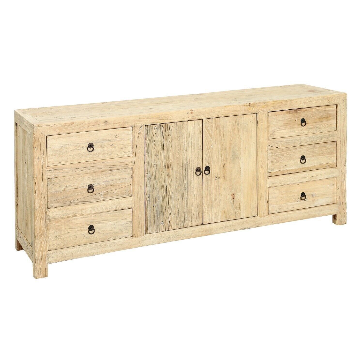CREDENZA 2 ANTE E 6 CASSETTI NATURALE ST107869
