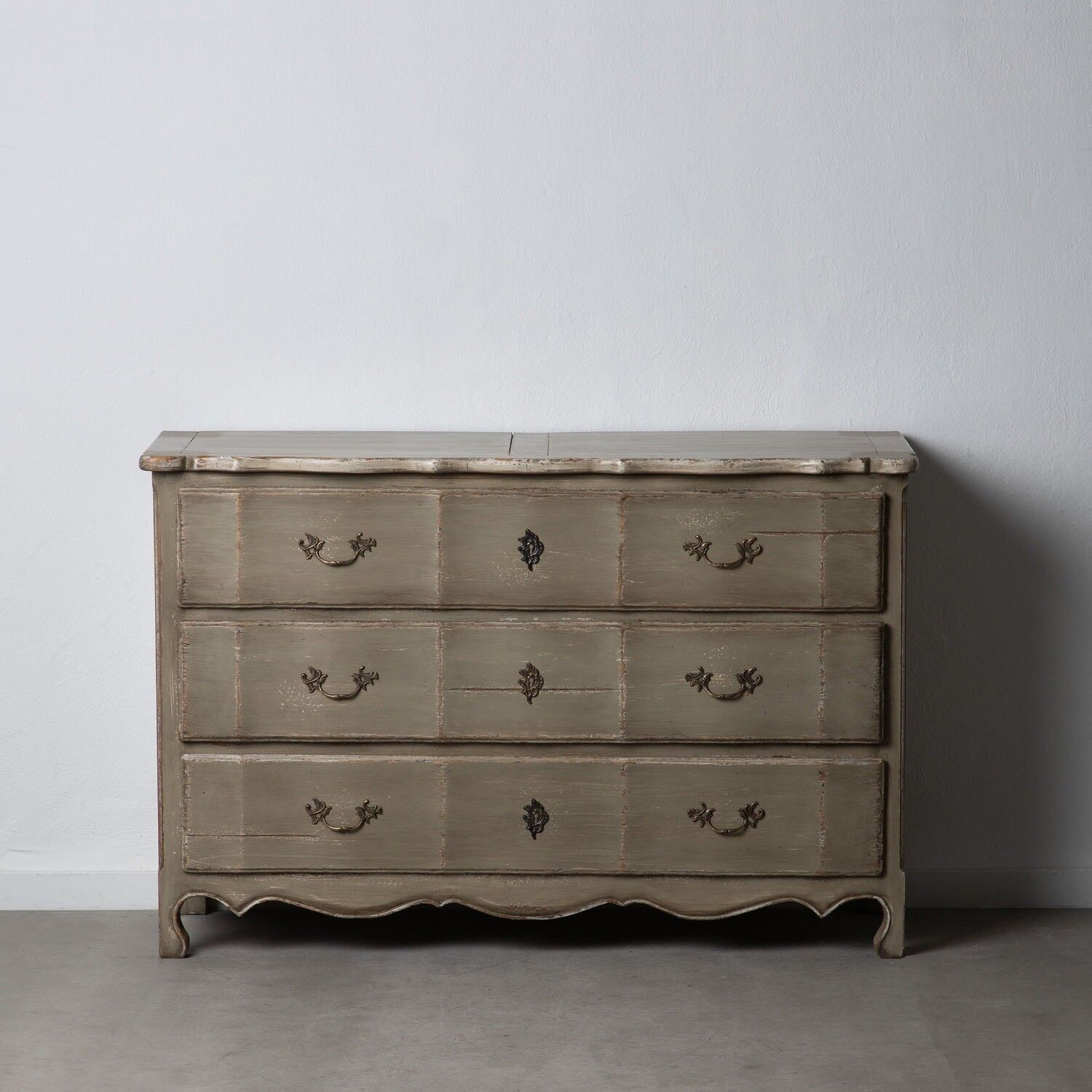 COMMODE DE CHAMBRE EN BOIS KAKI ST602016