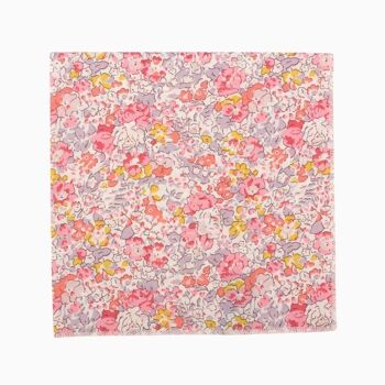 Pochette de costume Liberty Claire Aude rose