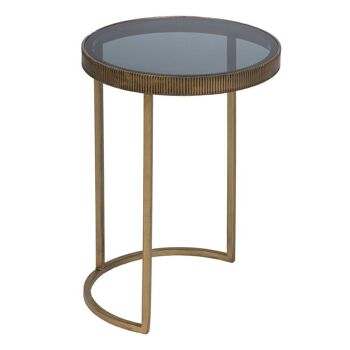 TABLE D'APPOINT S/2 OR-NOIR ST608830 3