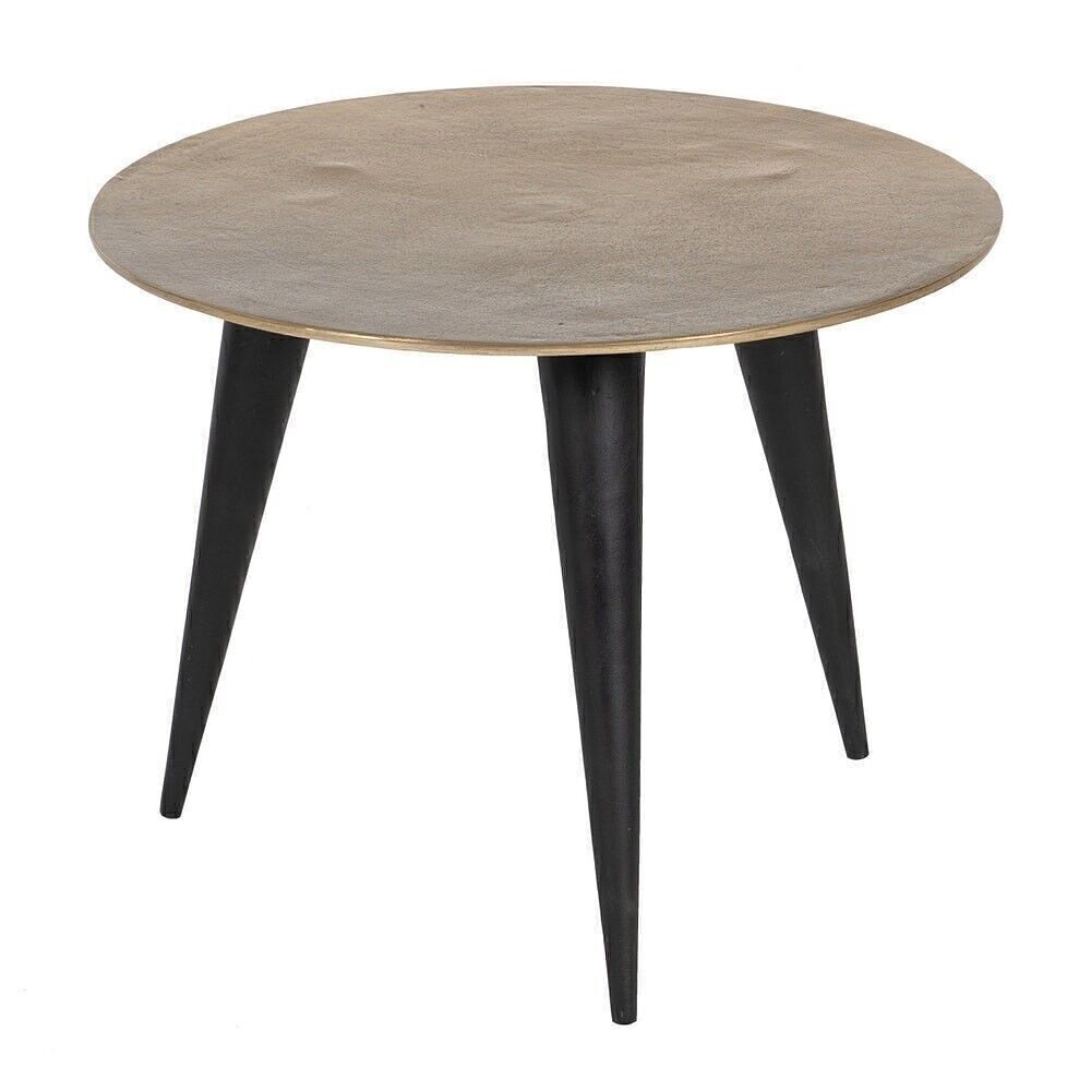 TAVOLINO DA SALOTTO ALLUMINIO NERO ORO ST608833