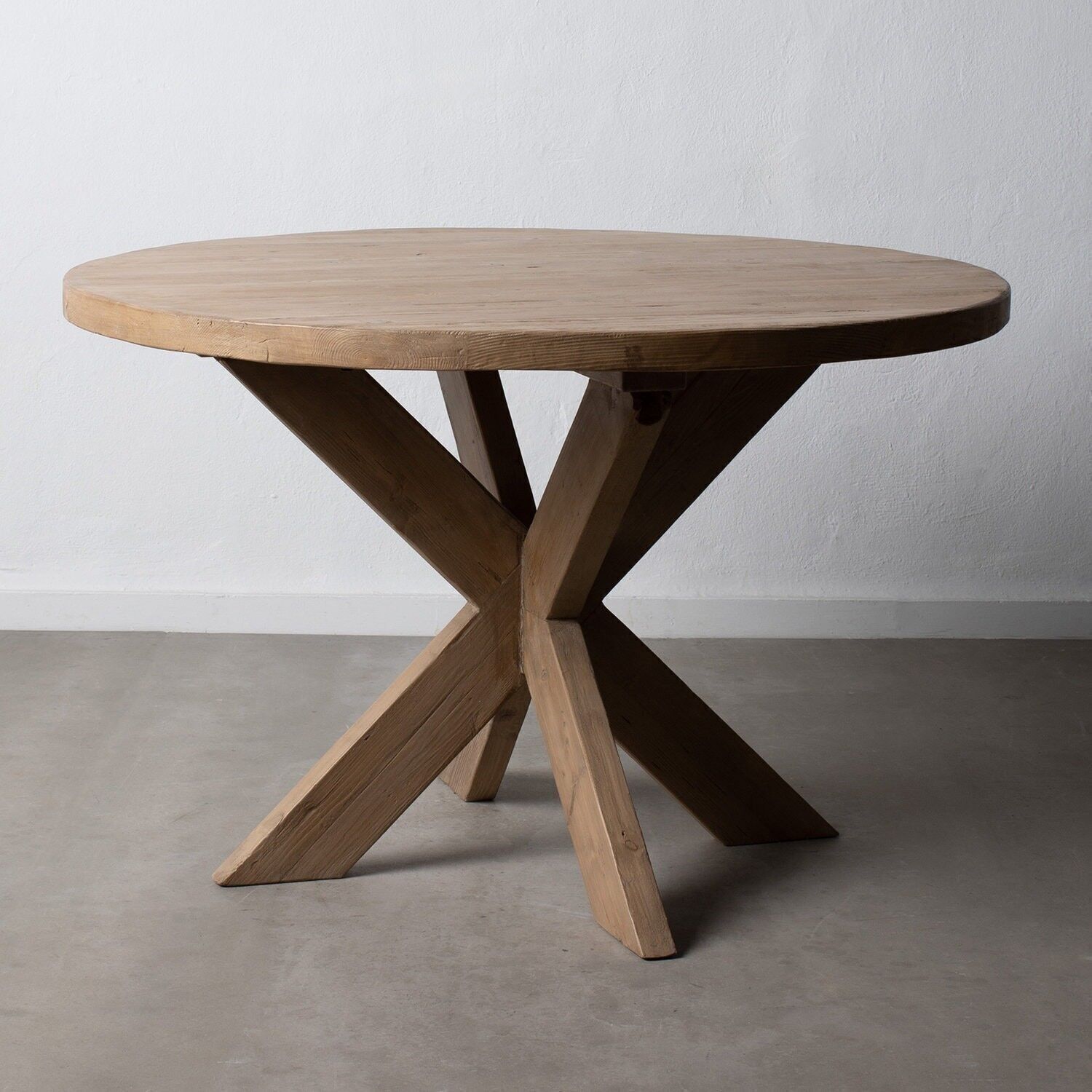 TAVOLO DA PRANZO IN LEGNO DI OLMO NATURALE ST602097