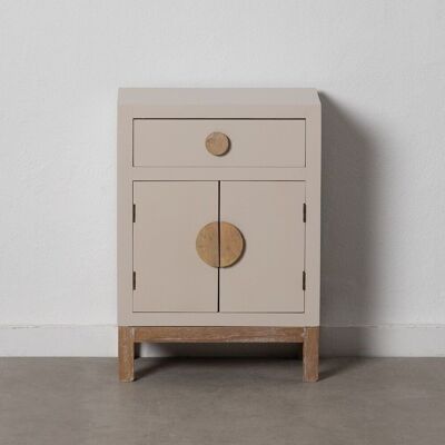 TABLE TAUPE BOIS PAULONIA/DM ST605042