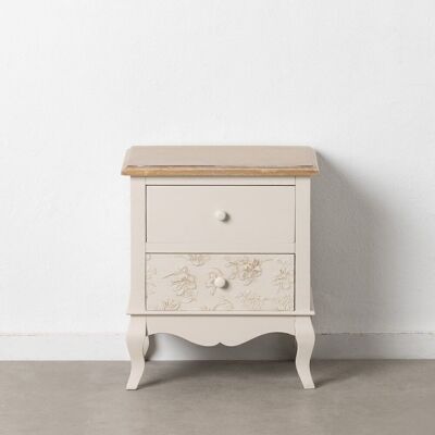 TABLE 2 DRAWERS WHITE-NATURAL ST606896