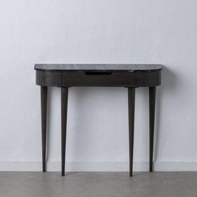 GREY-BLACK MARBLE/WOOD CONSOLE ST606912
