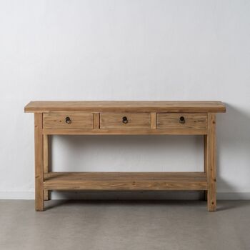 CONSOLE D'ENTREE EN BOIS DE PIN NATUREL ST608856