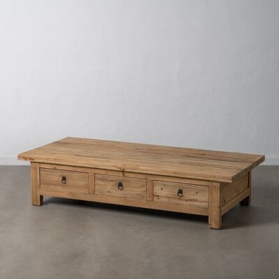 NATURAL PINE WOOD COFFEE TABLE LIVING ROOM ST608858