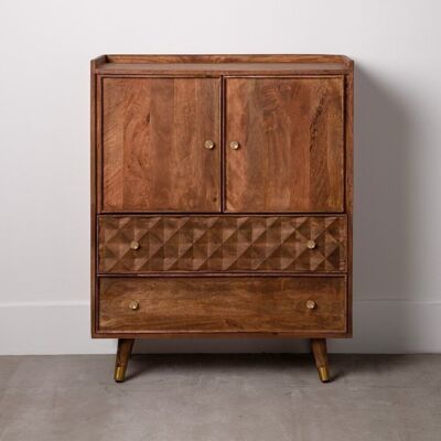 BROWN MANGO WOOD CABINET ST121979