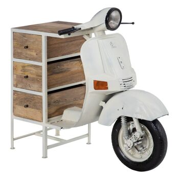 MEUBLE BAR "VESPA" CRÈME ST602256 3