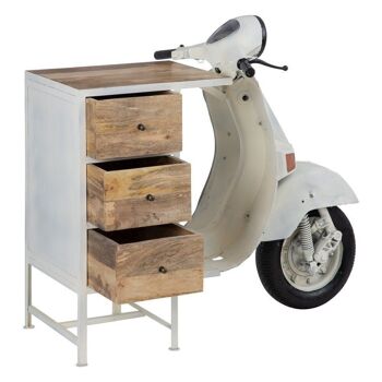 MEUBLE BAR "VESPA" CRÈME ST602256 4