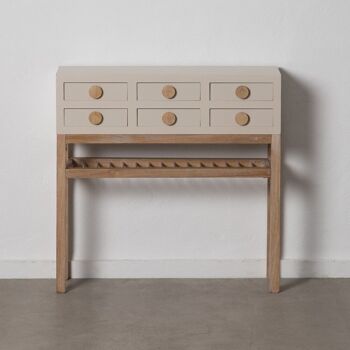 TAUPE CONSOLE BOIS PAULONIA/DM ST605049 1