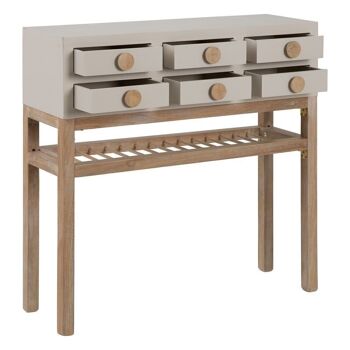 TAUPE CONSOLE BOIS PAULONIA/DM ST605049 4