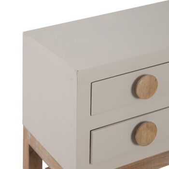 TAUPE CONSOLE BOIS PAULONIA/DM ST605049 5