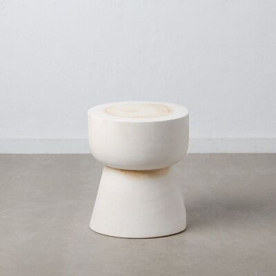TABLE D'APPOINT BLANC ROSE ST607151