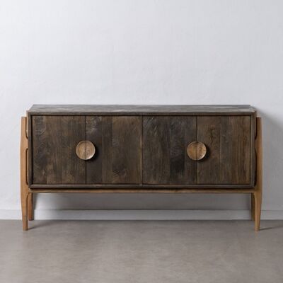 CREDENZA MARRONE NATURALE LEGNO DI MANGO ST608871