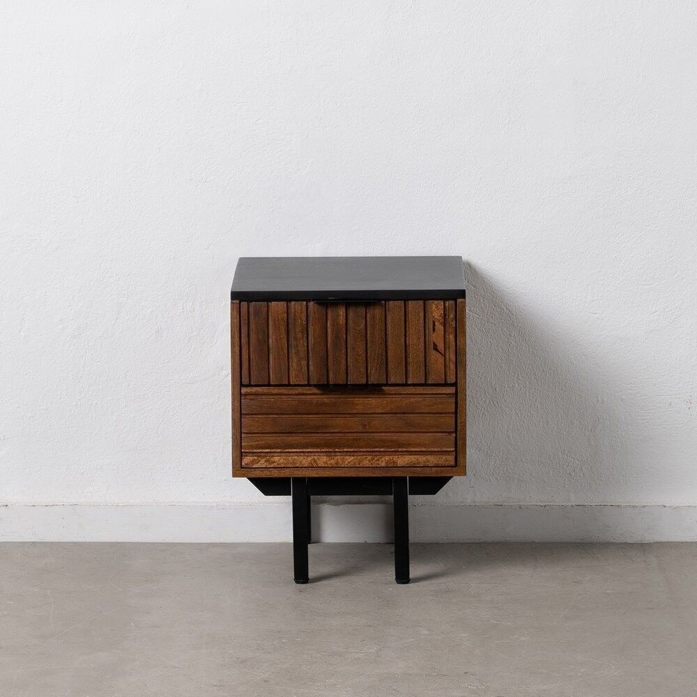 BRAUN-SCHWARZ HOLZ-EISEN TISCH ST608877