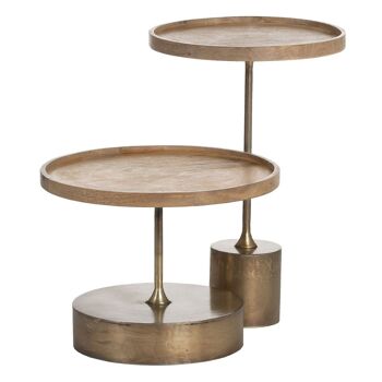 TABLE D'APPOINT S/2 NATUREL-OR ST607184 2