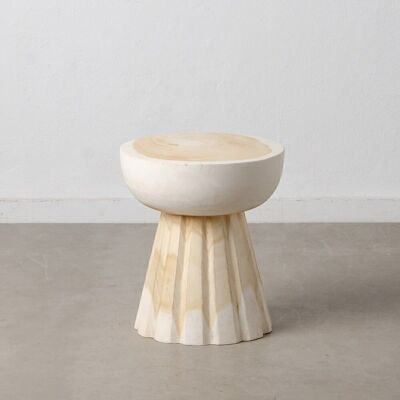 TABLE D'APPOINT BLANC ROSE ST607207