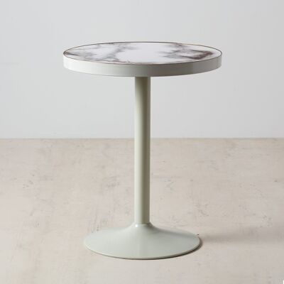 GOLD-WHITE MARBLE TABLE ST152510